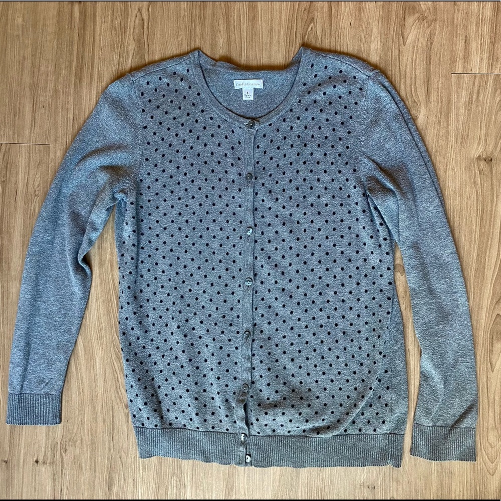Polka dot cardigan